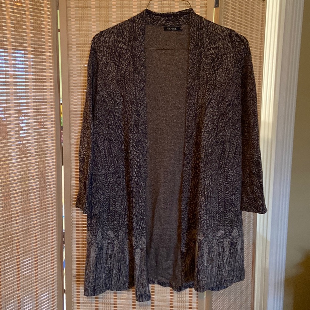 Nic + Zoe Long Cardigan Size M—excellent condition!